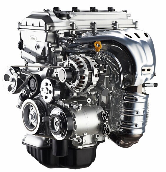 这款由吉利汽车自主研发和生产的发动机采用全铝缸体,cvvt配气机构,双