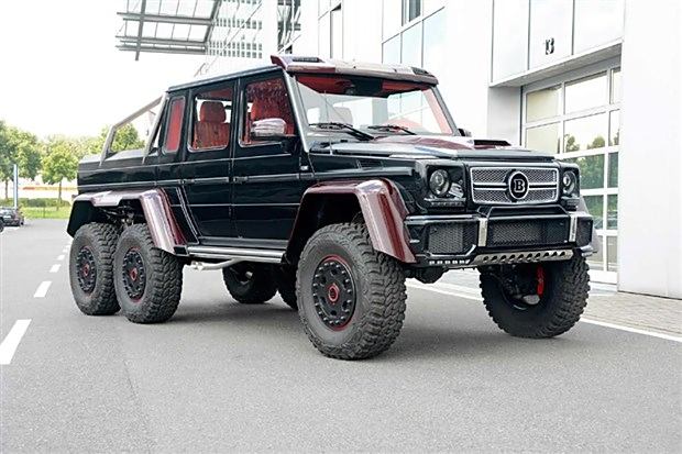 > 红色外衣 巴博斯改奔驰g63 amg 6x6