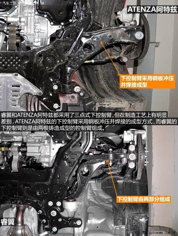 从双横臂到麦弗逊睿翼和阿特兹底盘广告