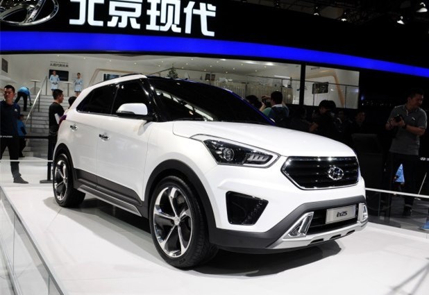 北京现代在刚刚开幕的2014北京车展上发布了全新小型suv概念车ix25.
