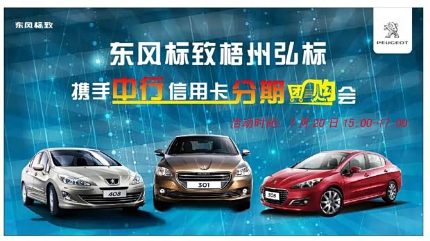 【标致梧州弘标携手中行信用卡分期团购会_梧