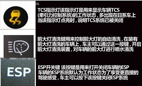 盘指示灯中比较重要且出现问题最多的是机油,电瓶和安全气囊指示灯,这