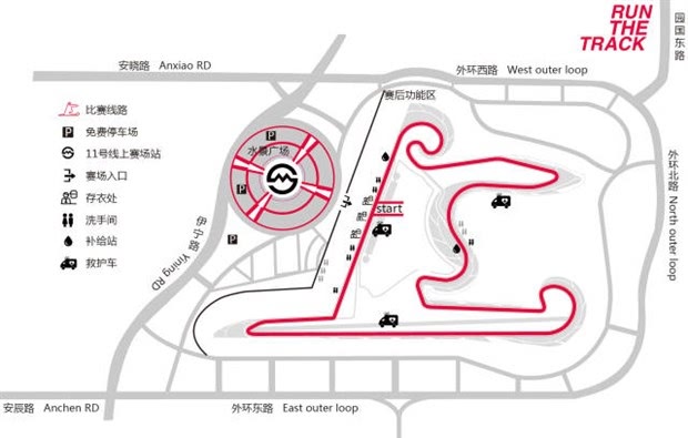 上海国际赛车场地图