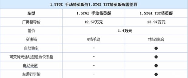 精英版更值得购买 名爵锐腾购车手册