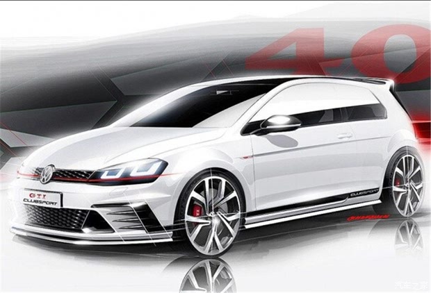 白色车图为高尔夫gti clubsport