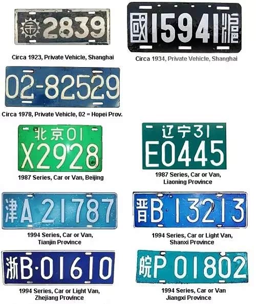 新中国历史上的车牌长都长什么样!